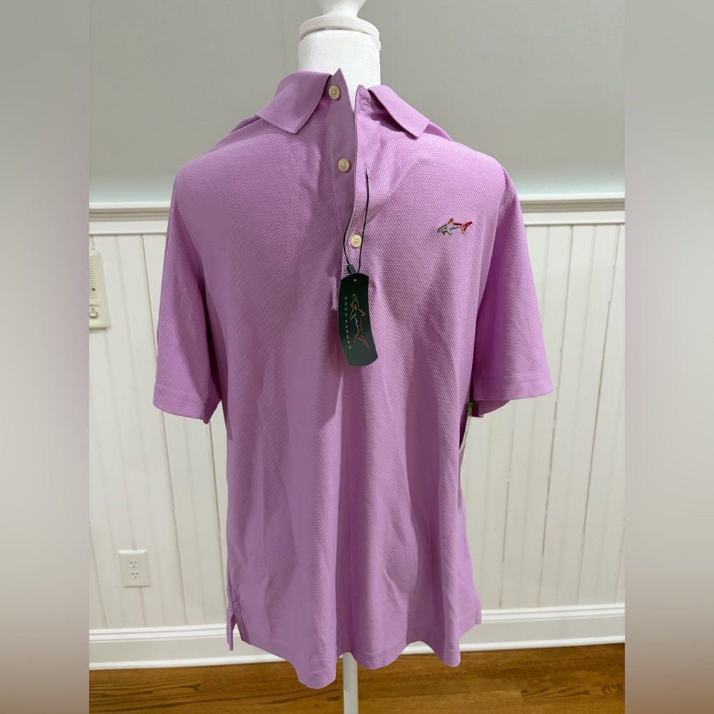 NWT Greg Norman Play Dry Short Sleeve Polo Shirt Nova (S)